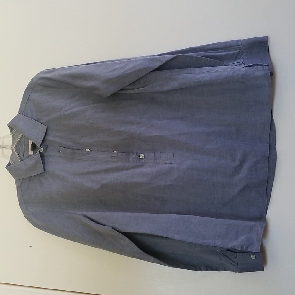 J crew chambray colored button placket top size S